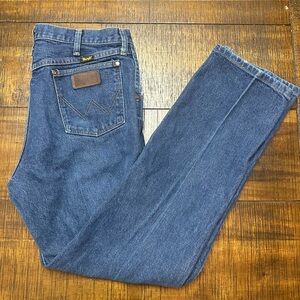 Wrangler Dark Blue Straight Jeans